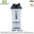 600ml BPA livre proteína plástico inteligente Shaker garrafa (HDP-0313)